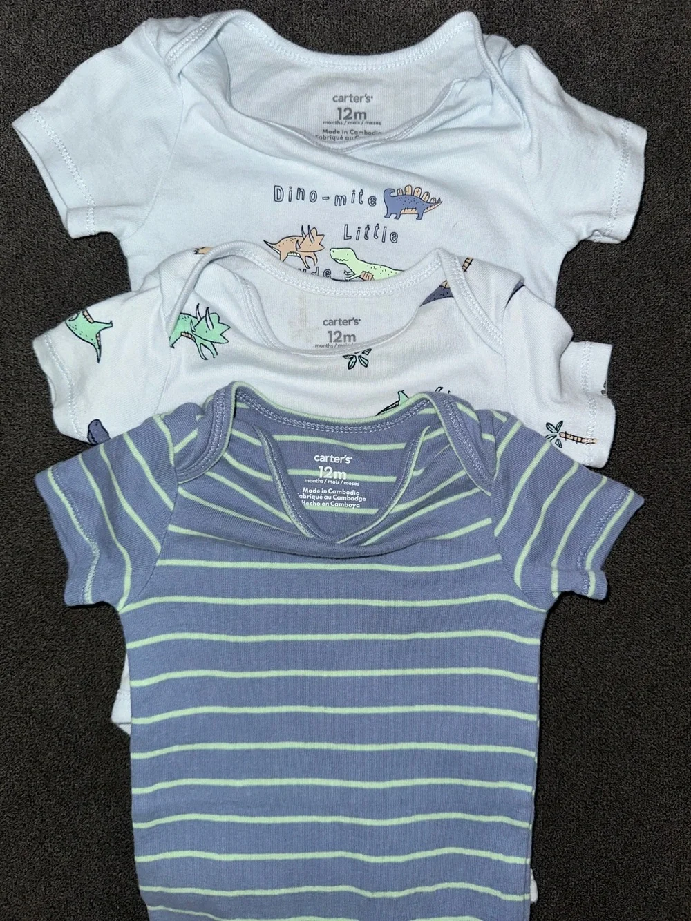 Baby Boy Short Sleeve One Piece Set of 7